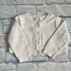 GAP Cream Knit Baby Cardigan